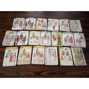 Vintage Children's Patterns McCall’s and Simplicity Lot of 19
